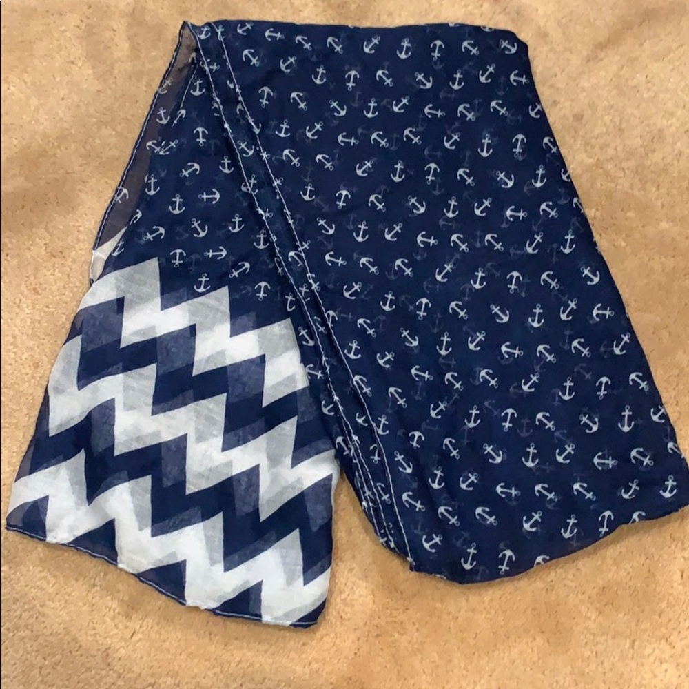 Blue Anchor Scarf